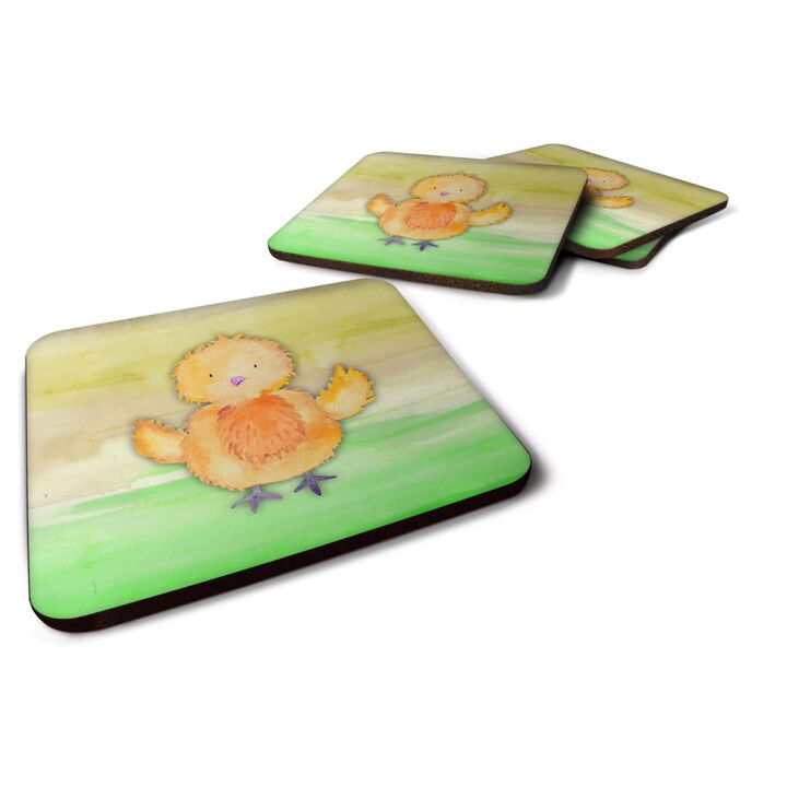Caroline's Treasures Chicken Watercolor Decorative coasters, 3.5, Multicolor
