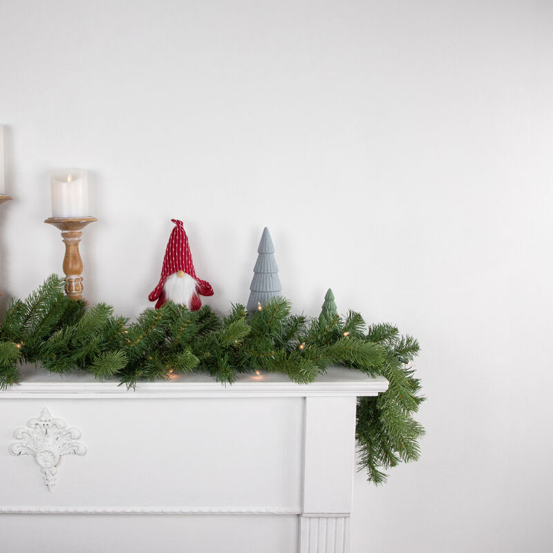 9' x 10" Pre-Lit Noble Fir Artificial Christmas Garland - Clear Lights
