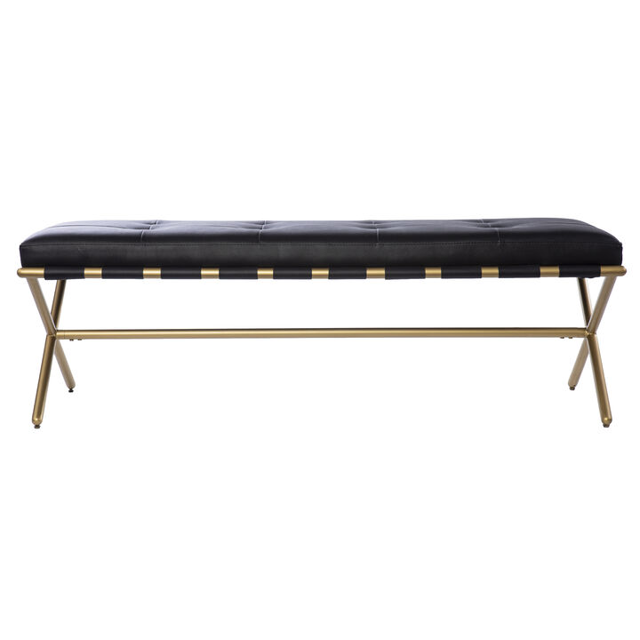 Marlborough Faux Leather Bench