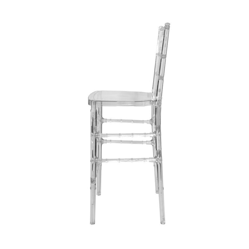 CSP Commercial Seating Products Chiavari Barstool In Clear