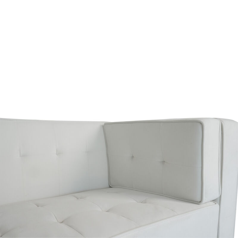 Merax Upholstered Tufted Coach Velvet Sofa