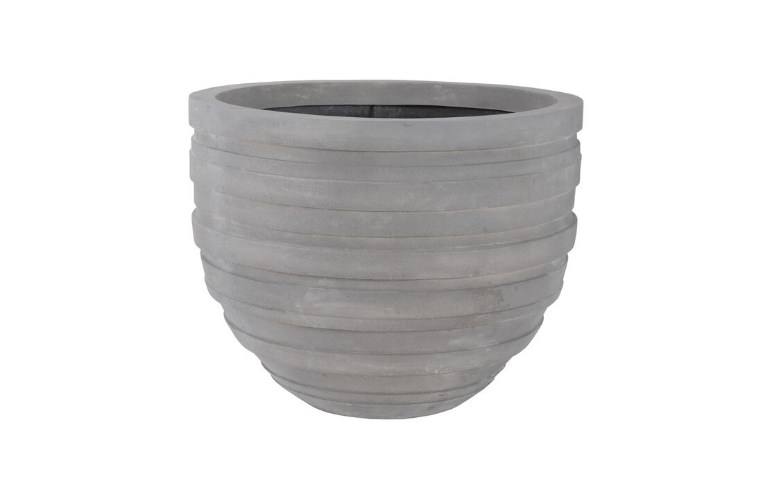 June Large Planter in Raw Gray