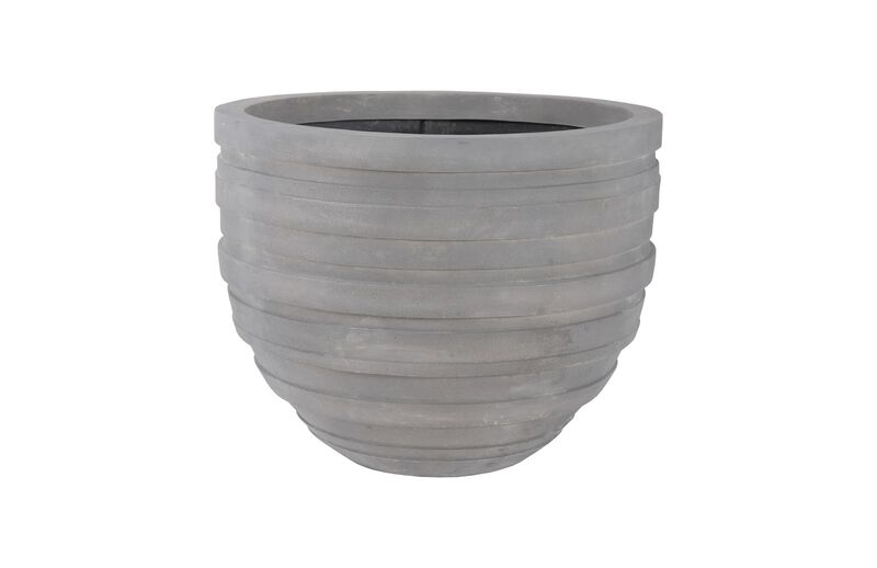 June Large Planter in Raw Gray