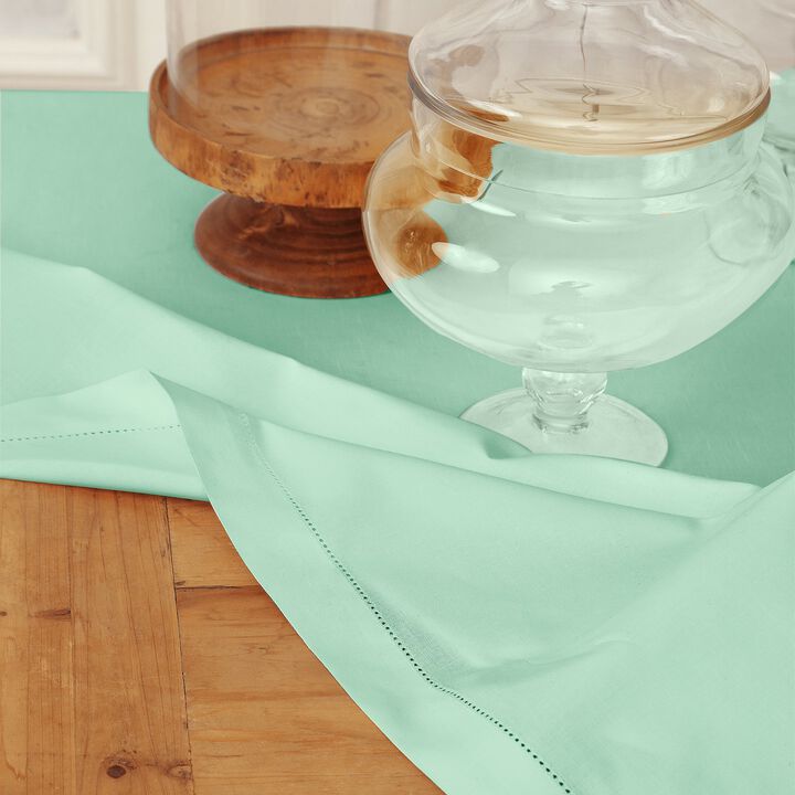 Solino Home Cotton Linen Hemstitch Tablecloth