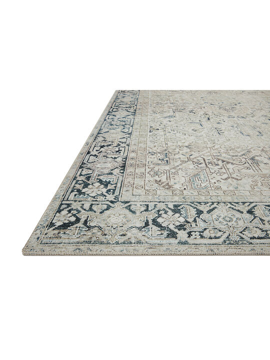 Lenna LEA06 Natural/Denim 18" x 18" Sample Rug