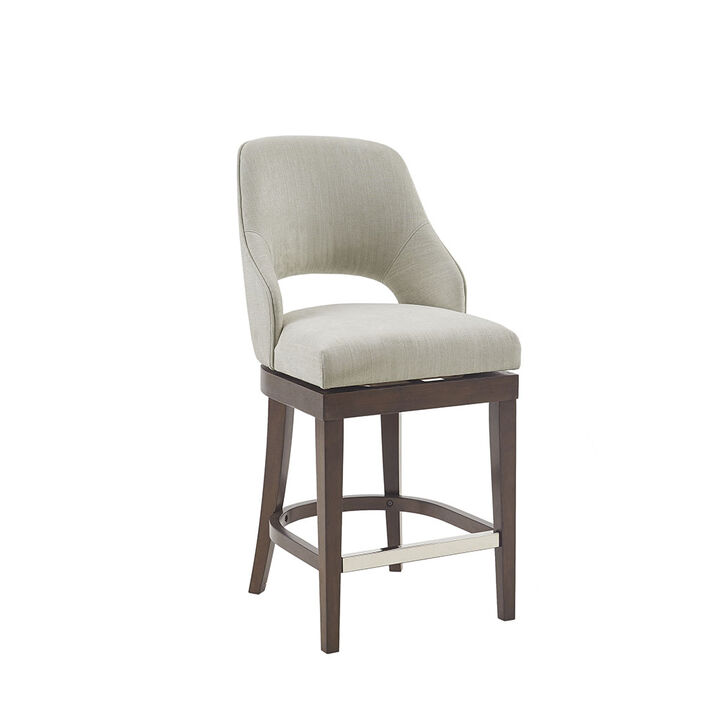 Gracie Mills Nancy Transitional Swivel Counter Stool