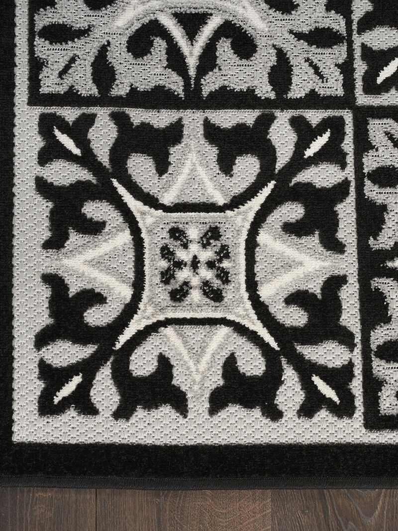 Aloha ALH34 Black/White 6' x 9' Rug