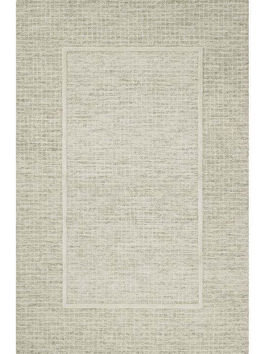 Briggs BRG-01 Sage / Ivory 18" x 18" Sample Rug by Chris Loves Julia