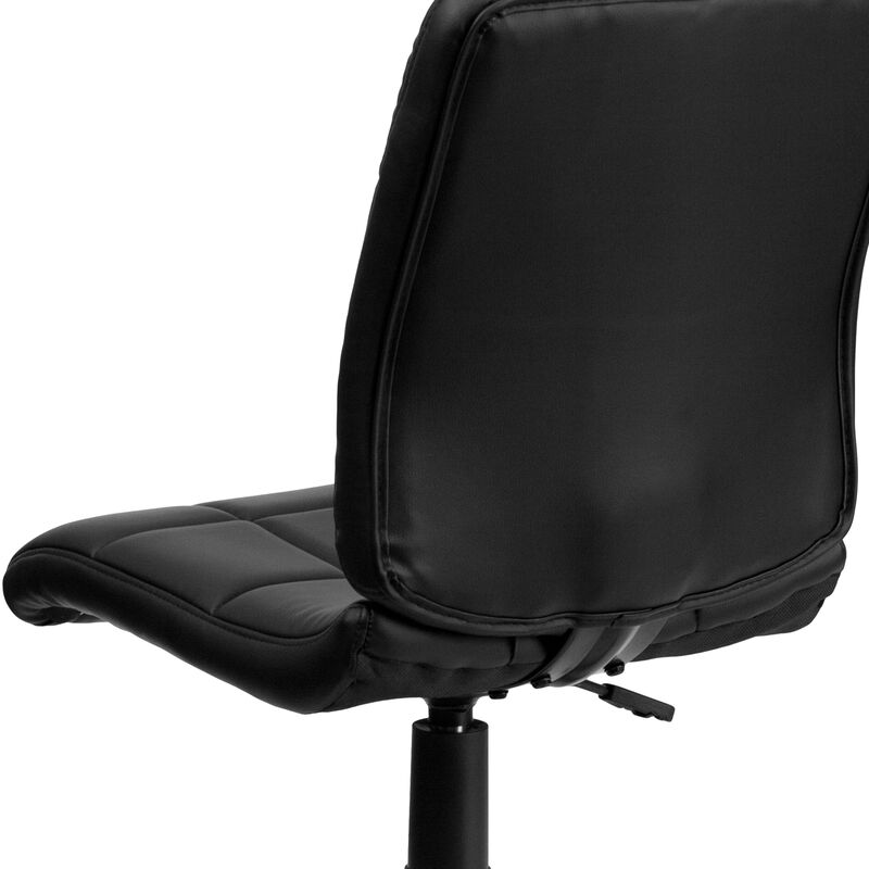 Clayton Mid-Back Quilted Vinyl Swivel Task Office Chair