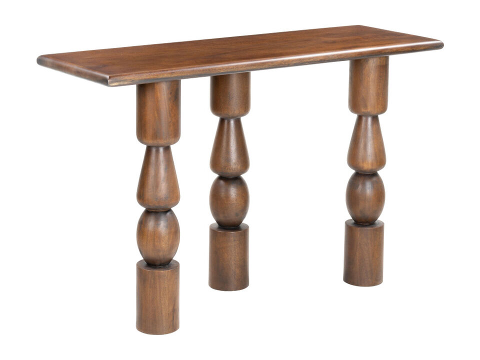 Split Console Table Brown