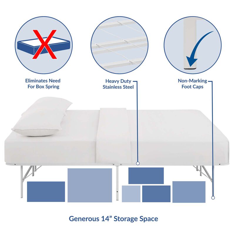 Modway - Horizon Full Stainless Steel Bed Frame