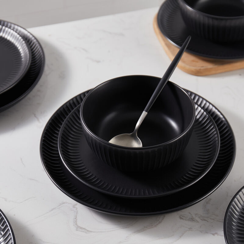 Stone Lain Logan Stoneware 24 Piece Dinnerware Set