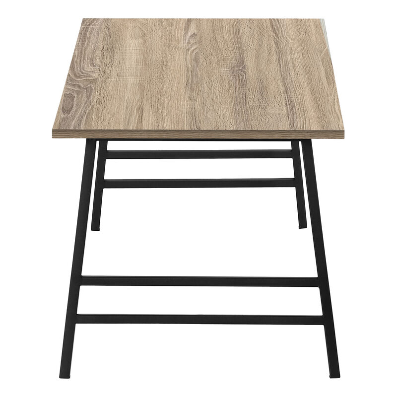 Monarch Specialties I 3792 Coffee Table, Accent, Cocktail, Rectangular, Living Room, 40"L, Metal, Laminate, Brown, Black, Contemporary, Modern