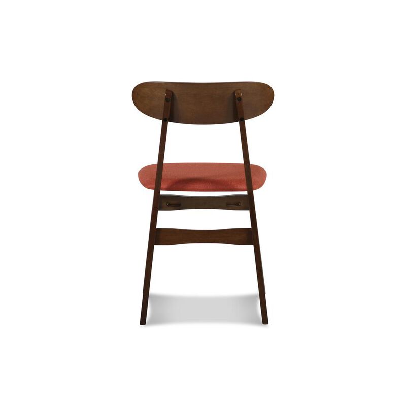 New Classic Furniture Furniture Morocco Dining Chair with Cushion- Set of 2- Orange