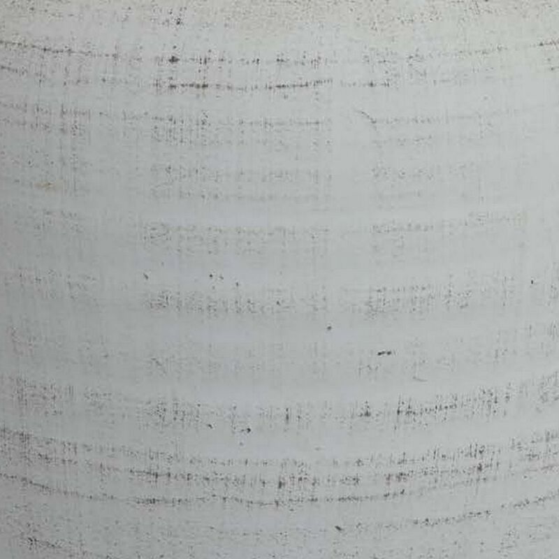 Gri 11 Inch Vase, Baluster Shape, Distressed White, Transitional Style - Benzara