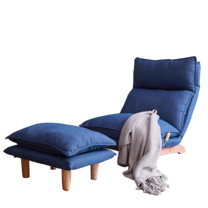 Lazy Sofa Balcony Leisure Chair Bedroom Sofa Chair Foldable Reclining Chair Leisure Single Sofa Functional Chair
