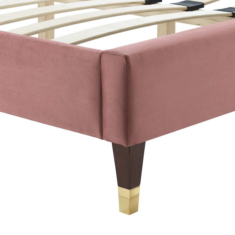 Modway - Zahra Channel Tufted Performance Velvet Twin Platform Bed