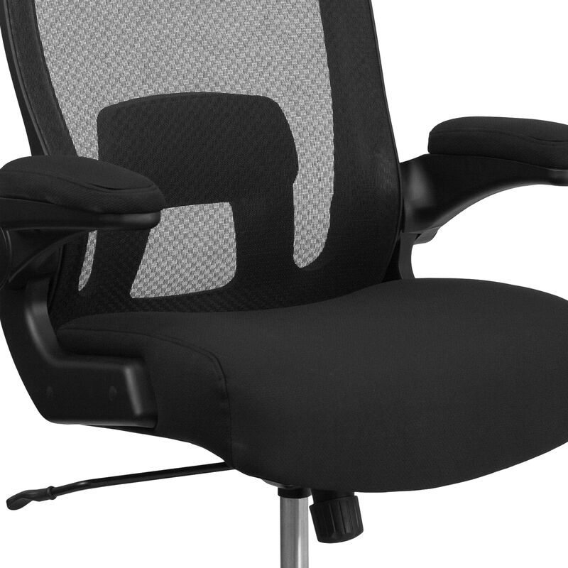 Flash Furniture  Hercules Series Big & Tall 500 lbs . Executive Swivel Chair with Fabric Seat & Adjustable Lumbar