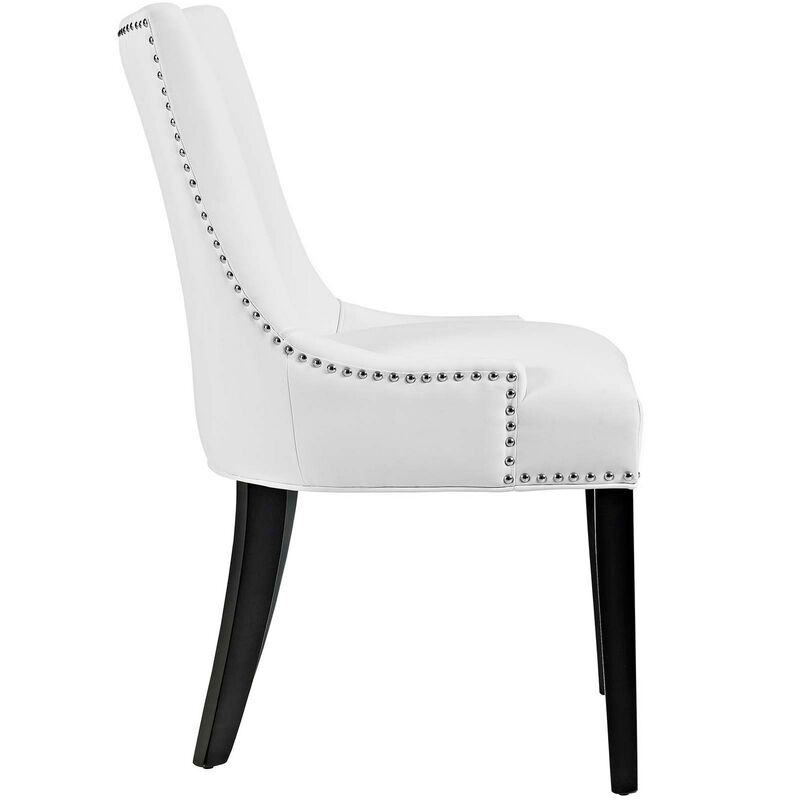 Marquis Dining Chair Faux Leather Set of 4-Benzara