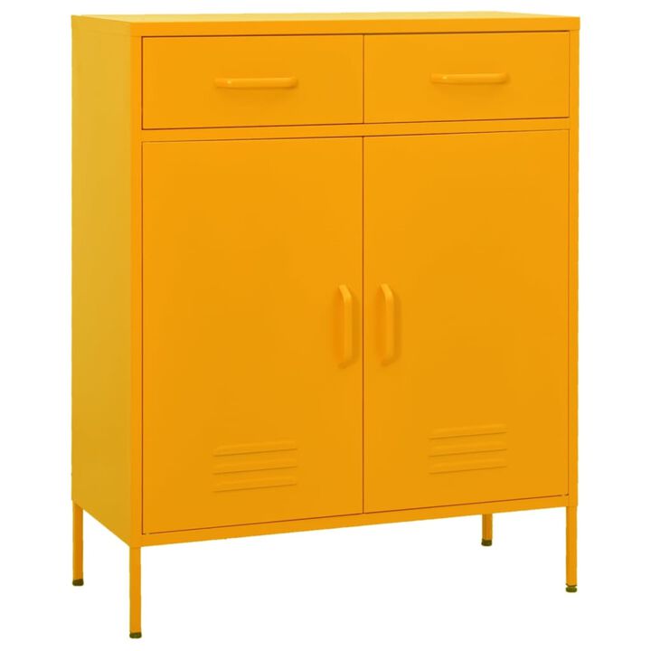vidaXL Storage Cabinet 31.5"x13.8"x40" Steel
