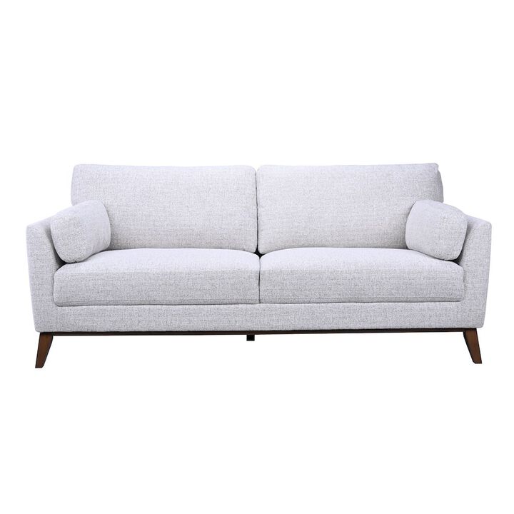 Porter Designs Flanders Wood Trim Upholstered Sofa, Gray