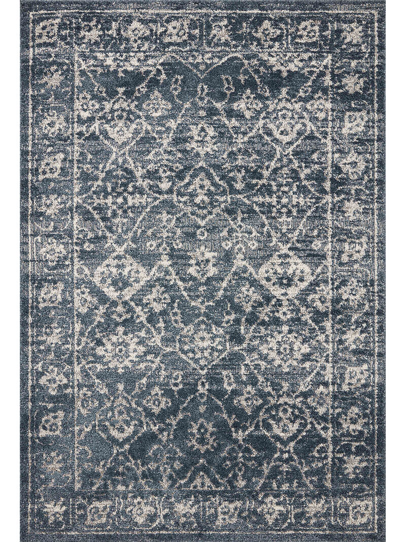 Gigi Navy/Stone 7'10" x 10' Area Rug by Magnolia Home by Joanna Gaines x Loloi