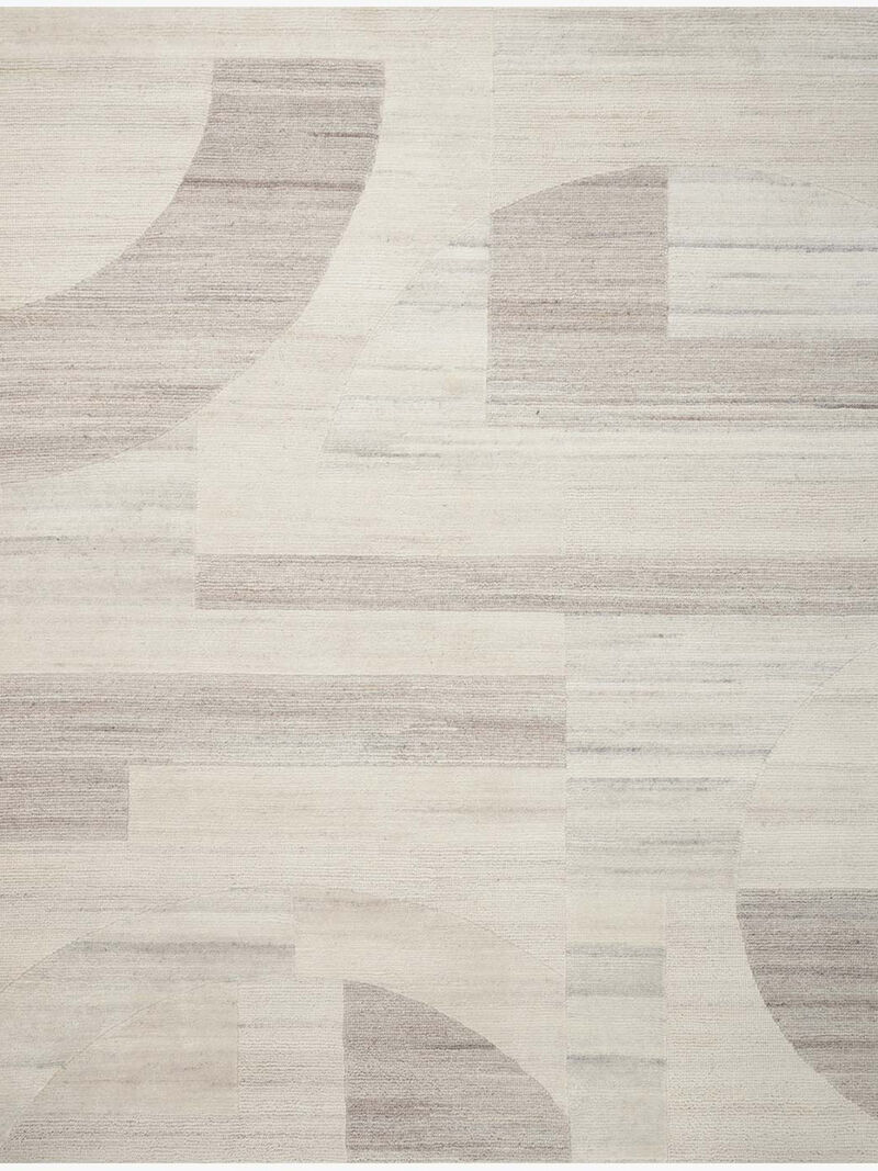 Elodie ELD01 Natural/Light Plum 4' x 6' Rug