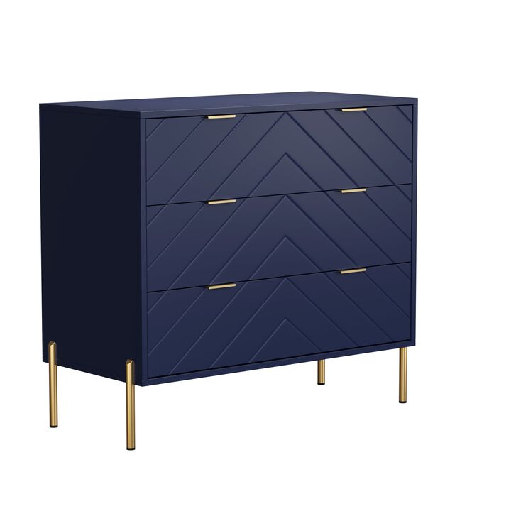 3-Drawer Dresser Chest Cabinet