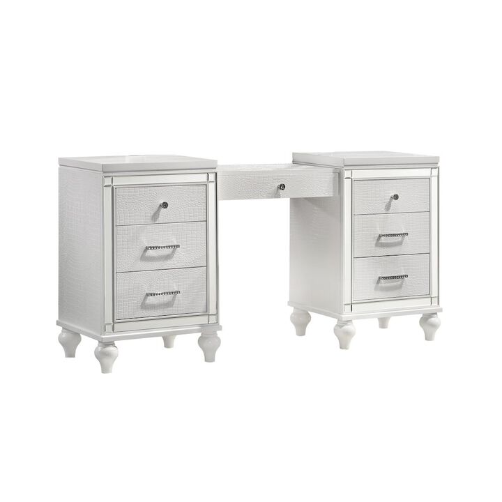 New Classic Furniture Valentino Vanity Table-White