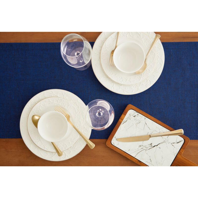 Solino Home 100% Pure Linen Table Runner | Athena for Thanksgiving, Christmas