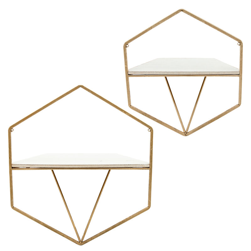 Hex Wall Shelves Set