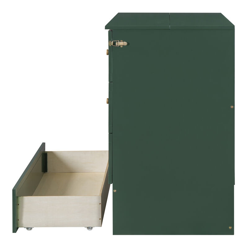 Merax Murphy Bed with Large Drawers