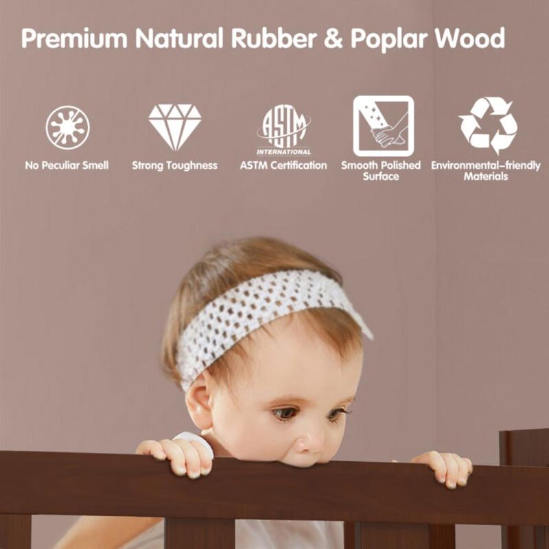 Hivvago 2-in-1 Convertible Toddler Bed with Guardrails