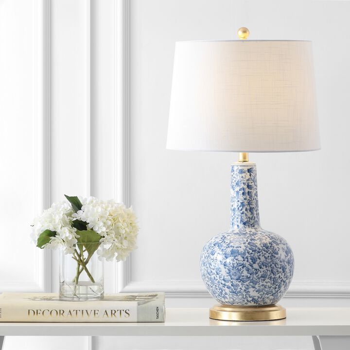 Chinois Ceramic/Iron Classic Cottage LED Table Lamp