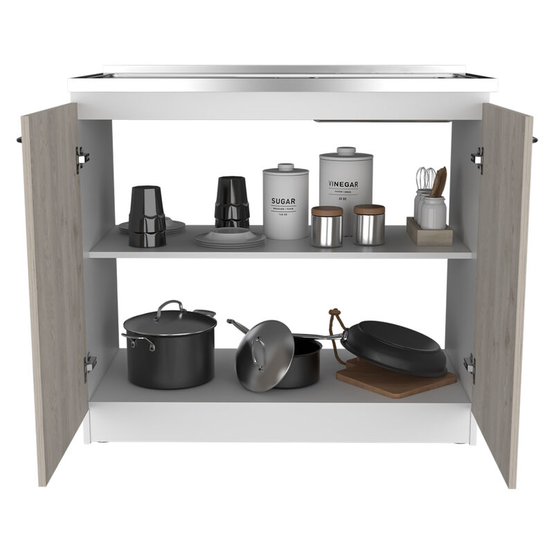 Utility Sink Vernal, Kitchen, Smoky Oak / Light Gray
