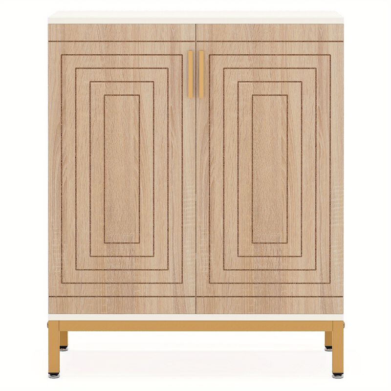 Shoe Cabinet with Doors, Entryway Shoe Storage Cabinet with Shelves, 5-Tier Modern Free Standing Shoe Racks Storage Organizer for Closet, Living Room, Bedroom, Storage Lockers