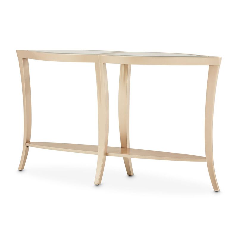 Michael Amini Malibu Crest Console Table - Chardonnay