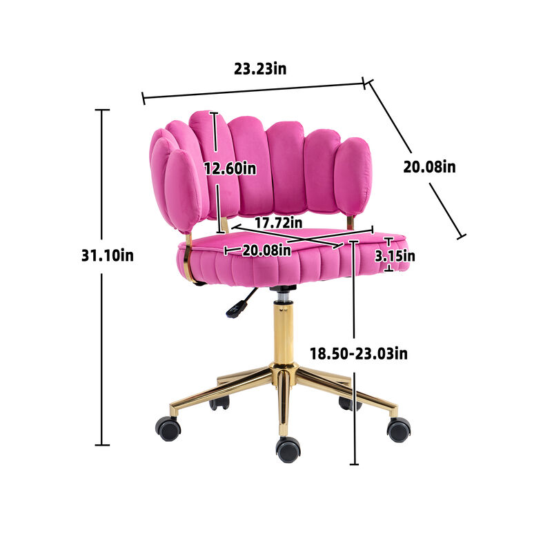 Merax Velvet Home Office Desk Computer Chair