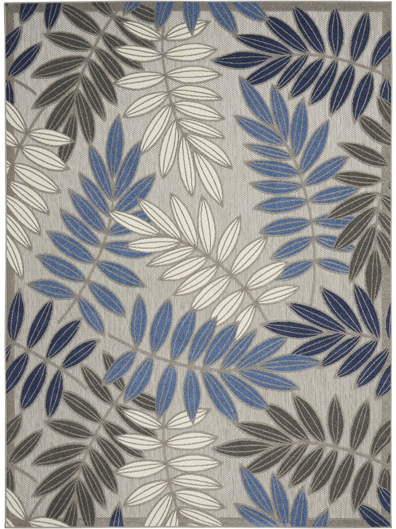 Aloha ALH18 Gray/Blue 6' x 9' Rug