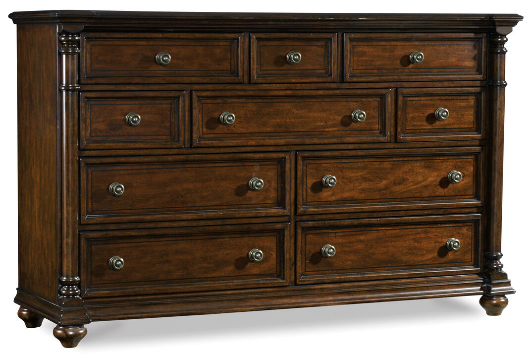 Leesburg Dresser in Dark Wood