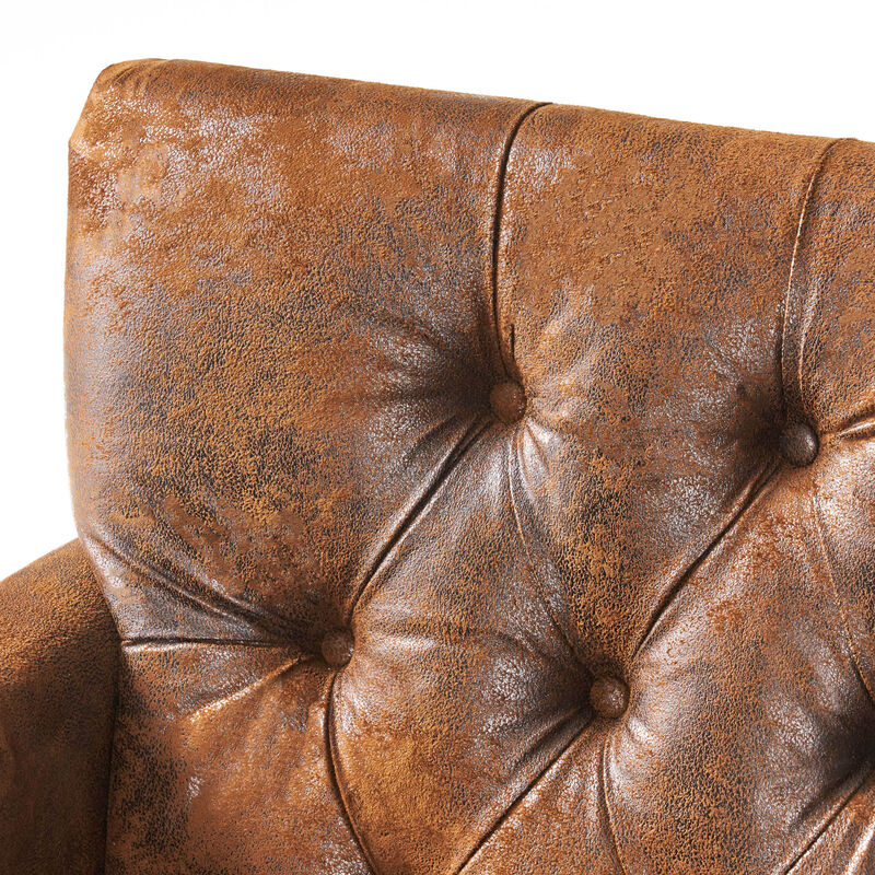 Merax Fabric Tufted Club Chair