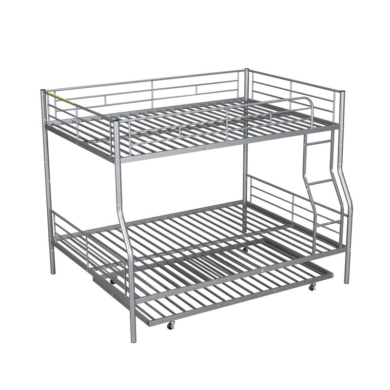 Merax Metal Bunk Bed with Trundle