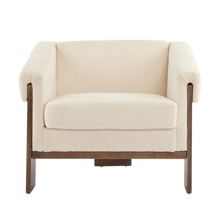 Merax Mid-Century Modern Fabric Home Accent Chair