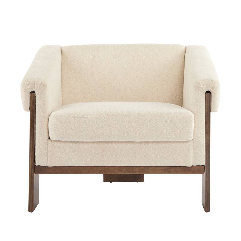 Merax Mid-Century Modern Fabric Home Accent Chair