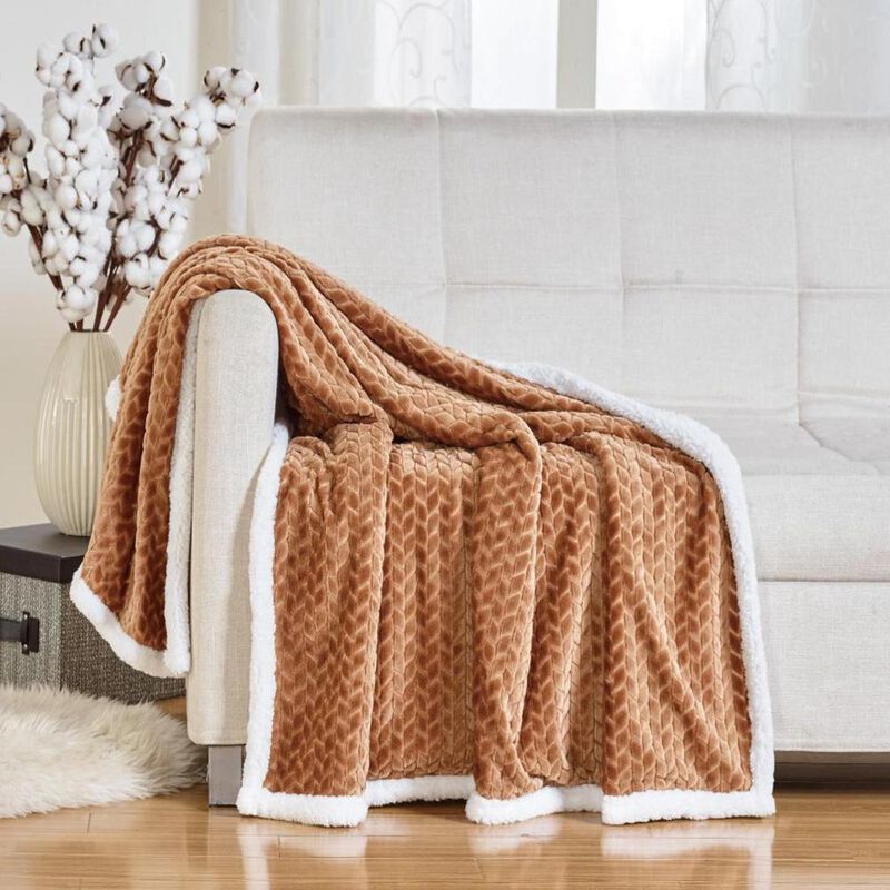 Soft Braided and Comfortable Plush All Season Sherpa 50" X 60"