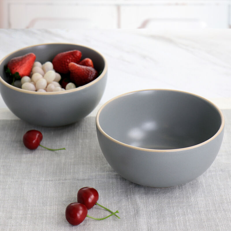 Gibson Home Rockaway 2 Piece Cereal Bowl Set
