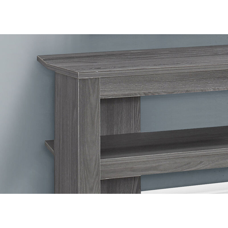 Monarch Specialties I 2566 Tv Stand, 42 Inch, Console, Media Entertainment Center, Storage Shelves, Living Room, Bedroom, Laminate, Grey, Contemporary, Modern