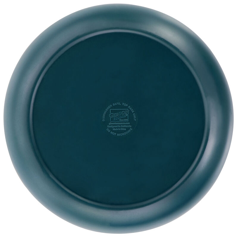 Gibson Home Rockabye 4 Piece Melamine Dinner Bowl Set in Dark Teal