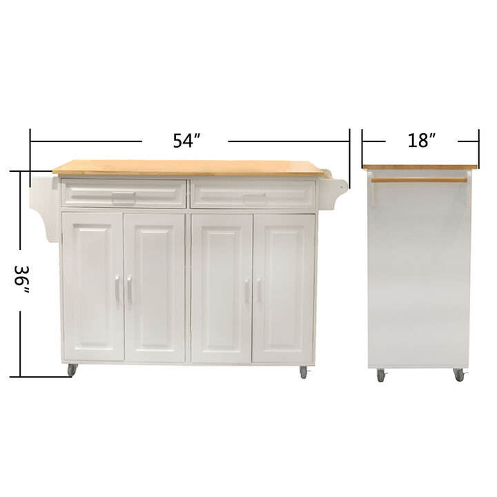 Streamdale Mobile Kitchen Island with Luxury Design