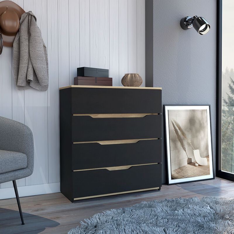 DEPOT E-SHOP Aralia Drawer Dresser, Four Drawers, Superior Top